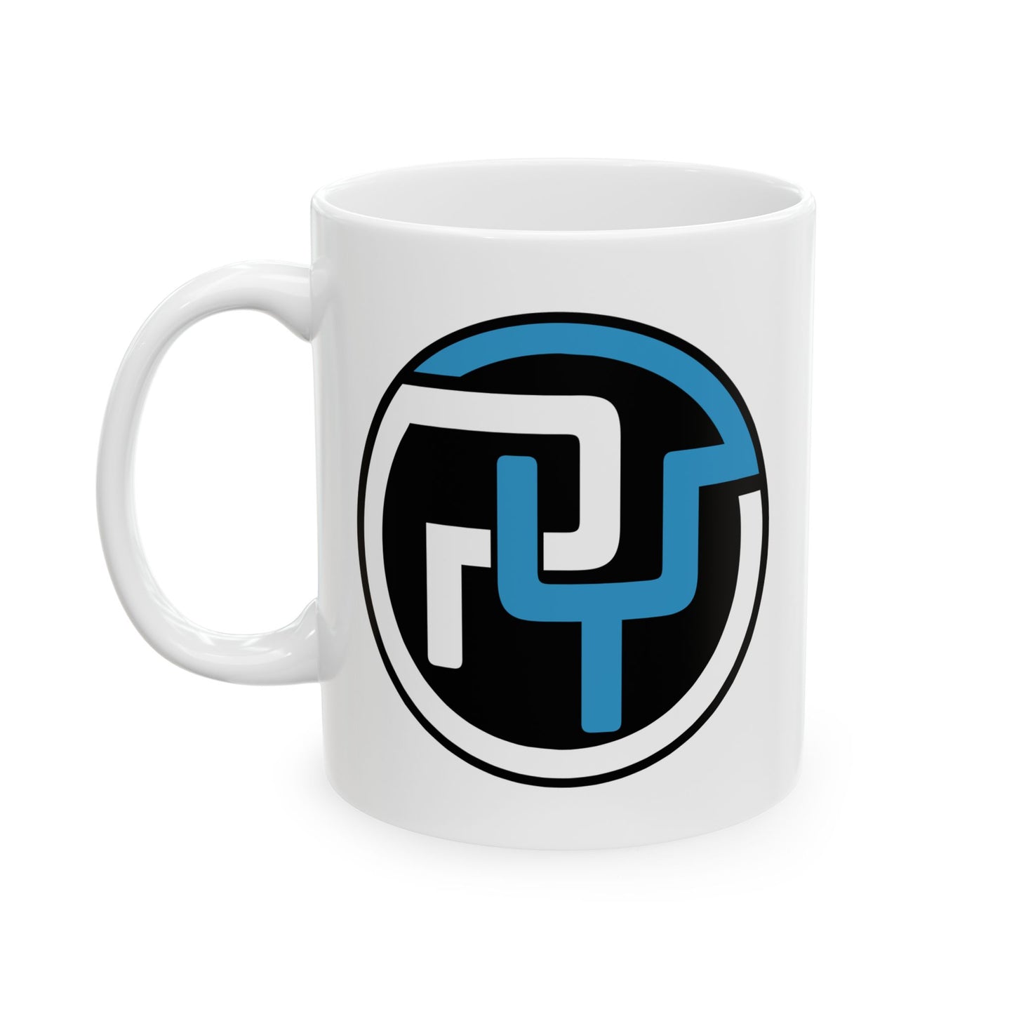 PY Logo Ceramic Mug, (11oz, 15oz)