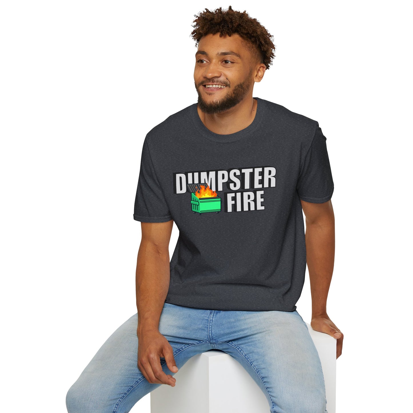 Dumpster Fire Unisex Softstyle T-Shirt